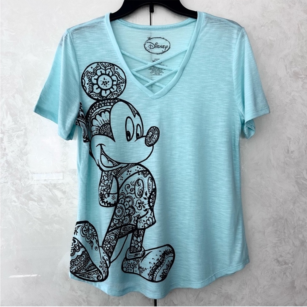 Disney Women's Light Blue Mickey
Mouse Top